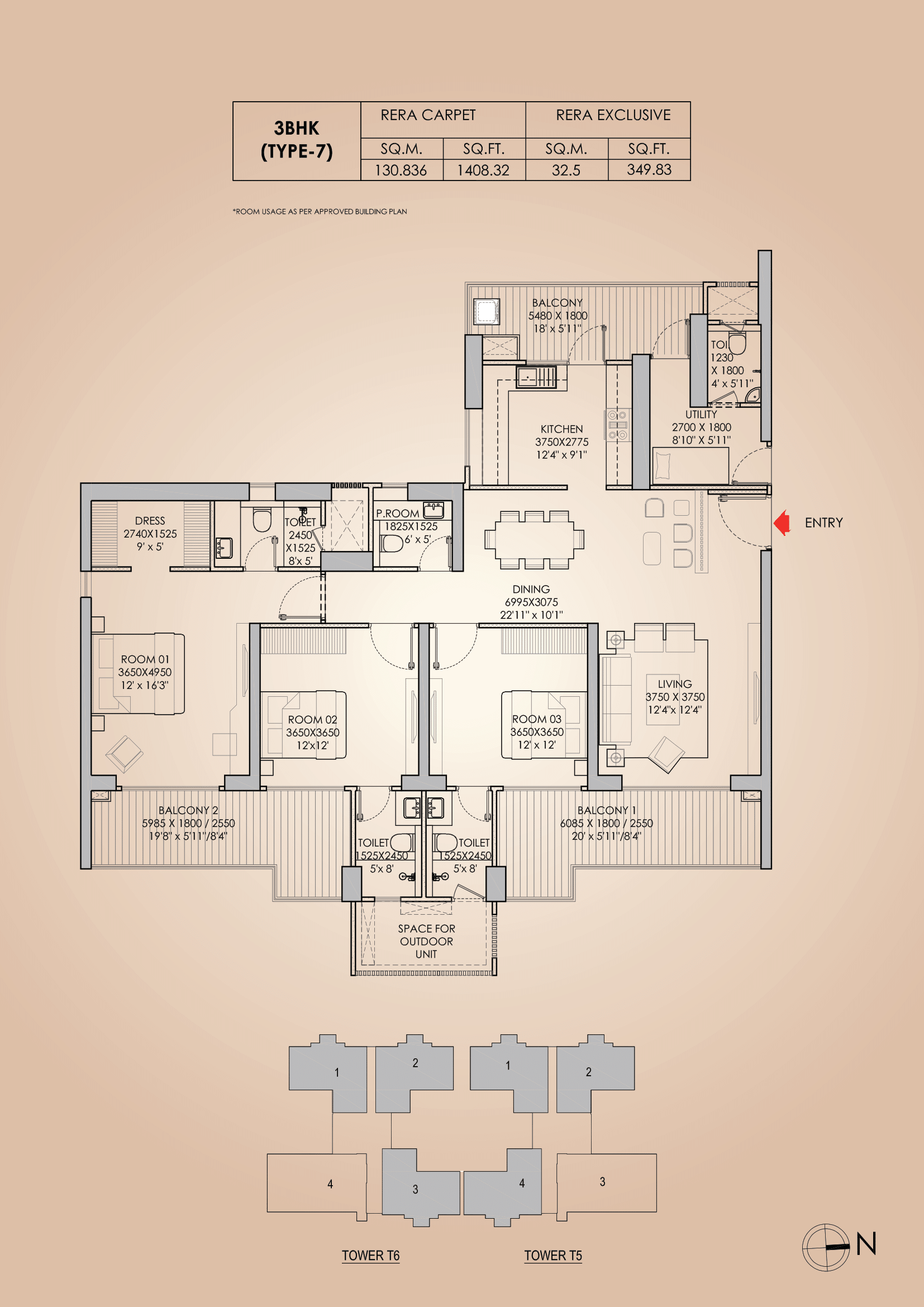 Unit Layout Godrej Aristocrat 11