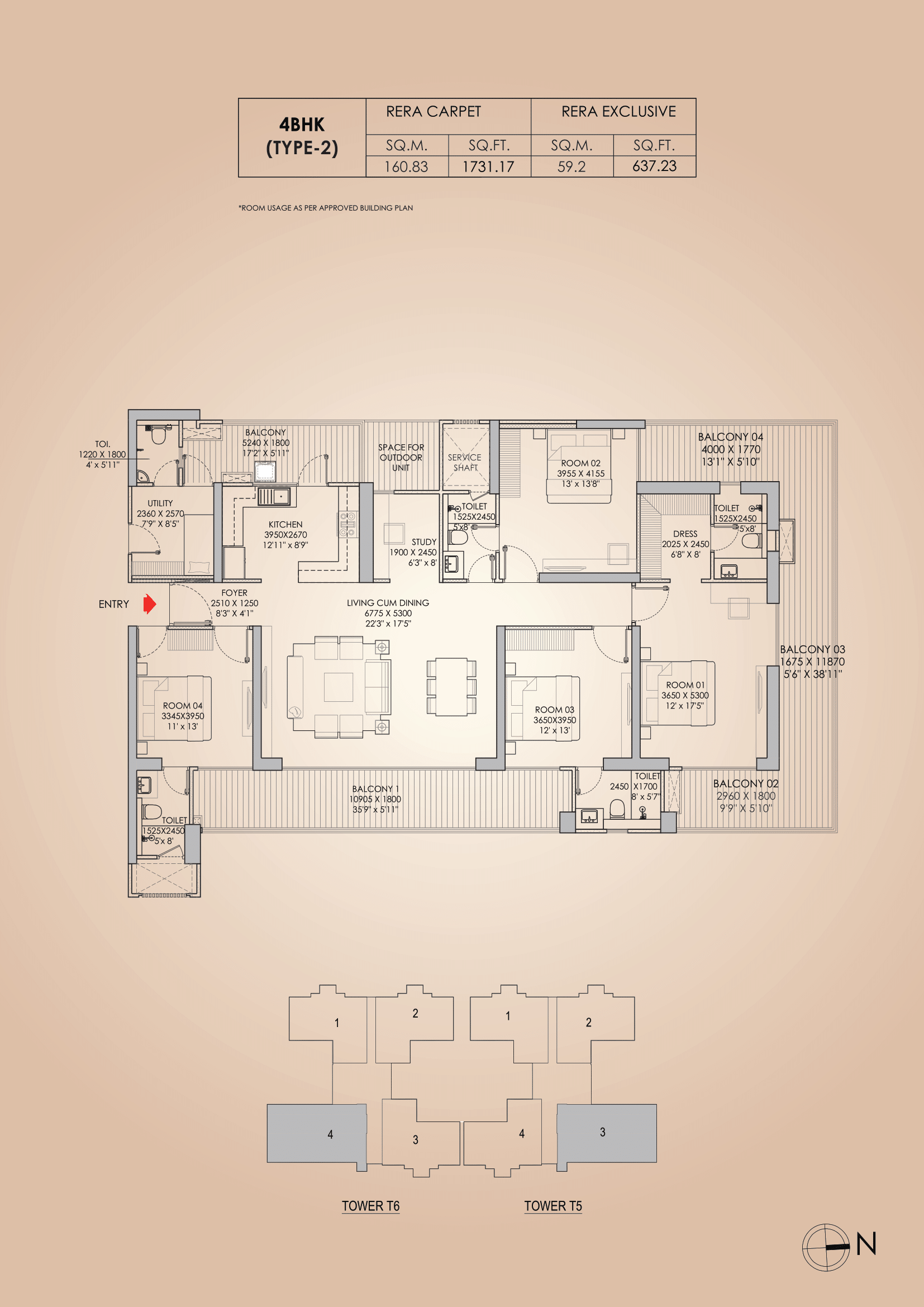 Unit Layout Godrej Aristocrat 13