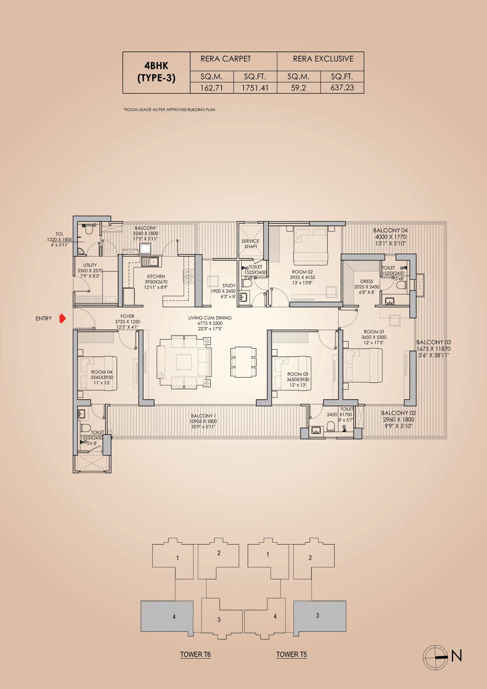Unit Layout Godrej Aristocrat 14